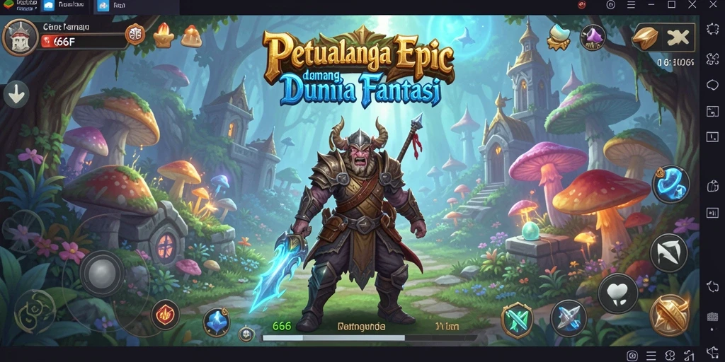Screenshot gameplay 666F menampilkan pertempuran seru dan karakter yang menawan.