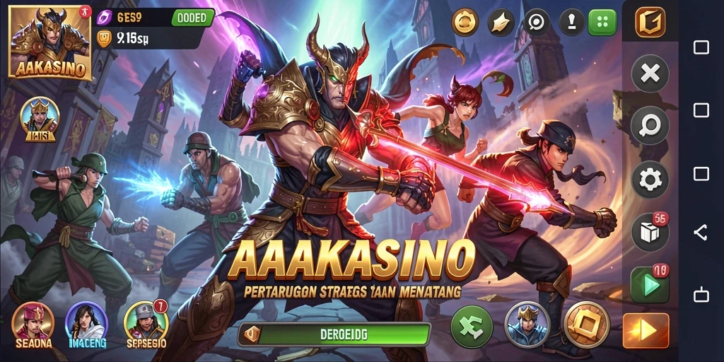 Tampilan gameplay seru AAKASINO dengan strategi yang mendalam.
