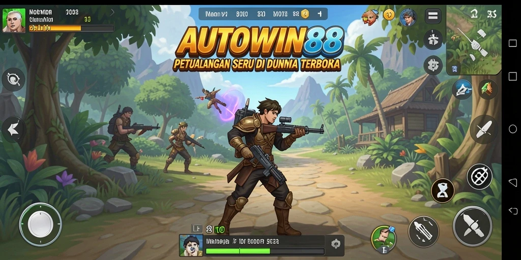 Screenshot gameplay AUTOWIN88 menampilkan petualangan seru dalam dunia terbuka.