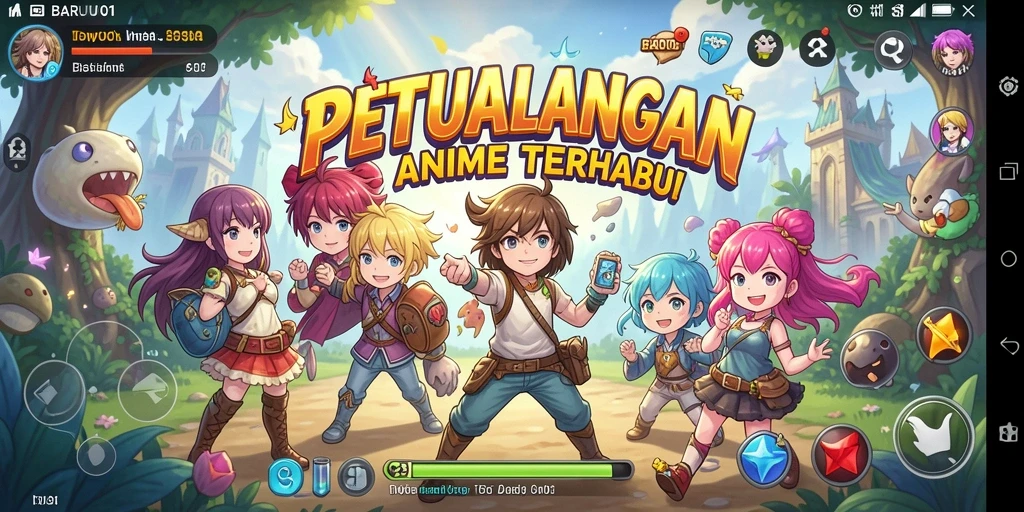 Screenshot BARU01 menampilkan aksi seru dalam dunia Anime.