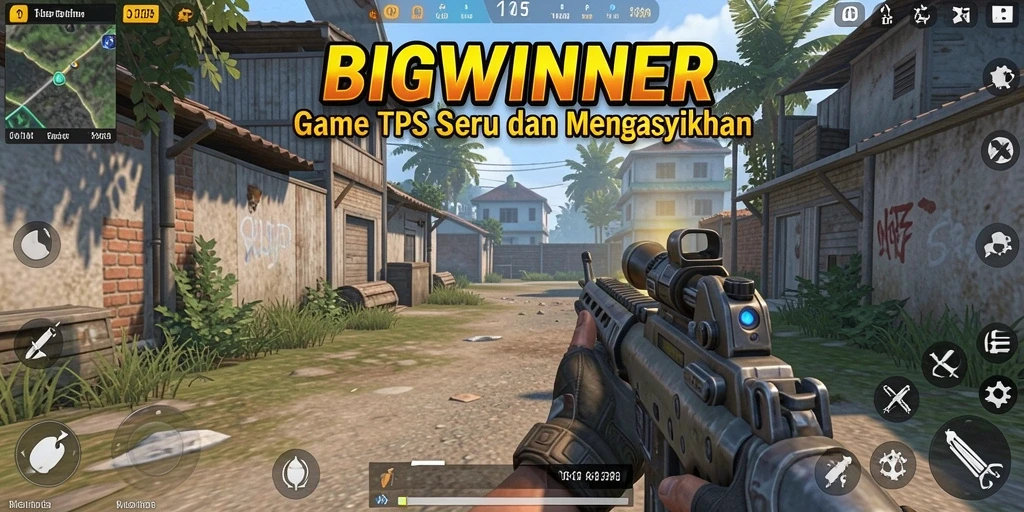 Tampilan gameplay seru dalam BIGWINNER dengan aksi tembak-menembak yang mendebarkan.