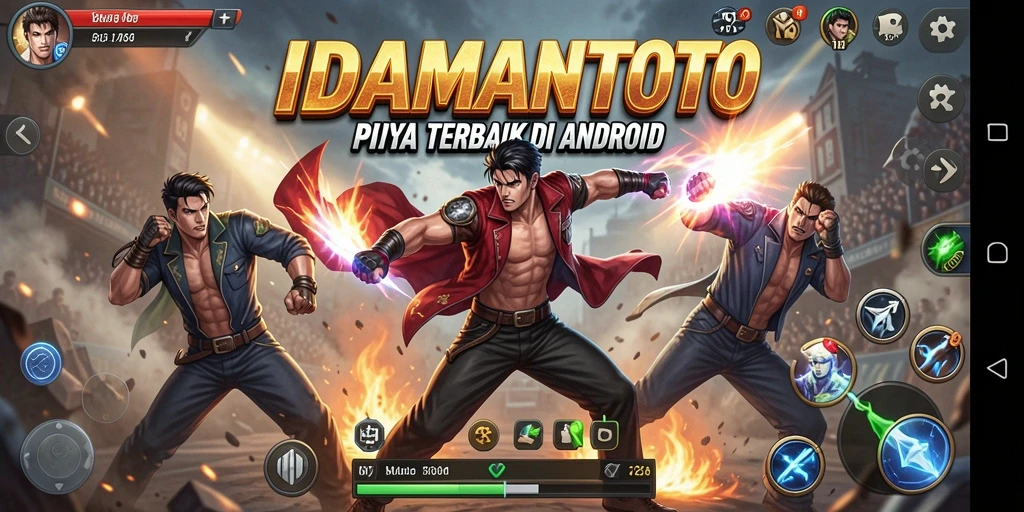 Tangkapan layar menampilkan aksi pertarungan intens dalam IDAMANTOTO.