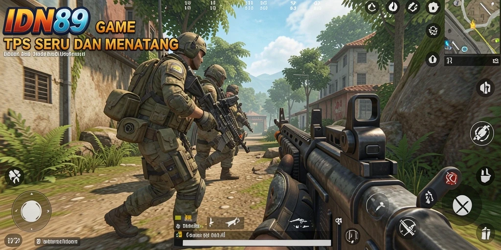 Tampilan dinamis gameplay TPS di IDN89 yang mengasyikkan.