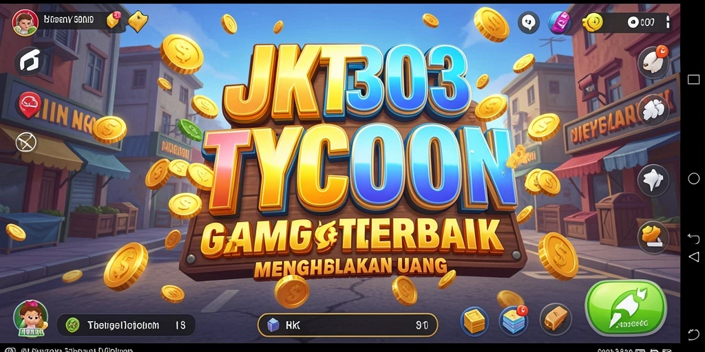 Tampilan menyenangkan dari gameplay Tycoon JKT303.