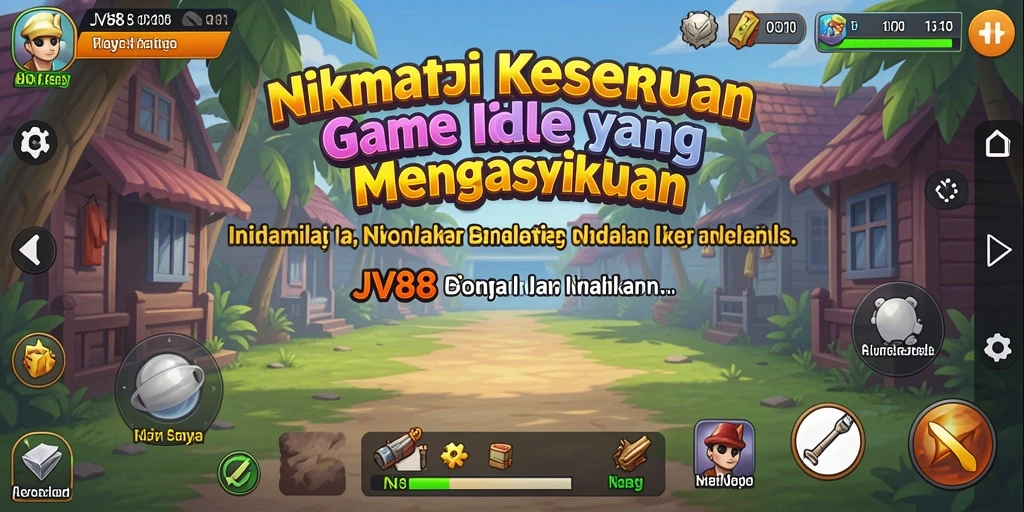 Tampilan gameplay JV88 yang menampilkan keseruan permainan Idle.