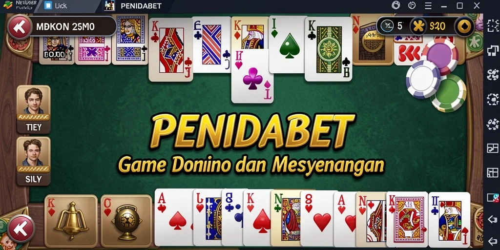 Tampilan gameplay menarik dari PENIDABET saat bermain Domino.
