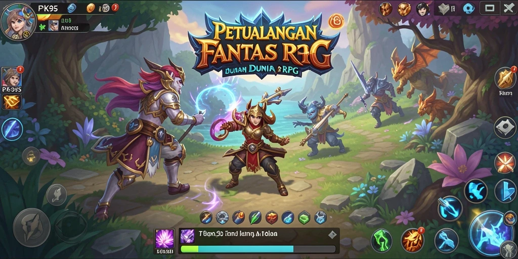 Tampilan menakjubkan dari gameplay RPG PK95 yang memukau.