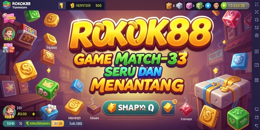 Tampilan gameplay ROKOK88 yang penuh warna dan menarik.