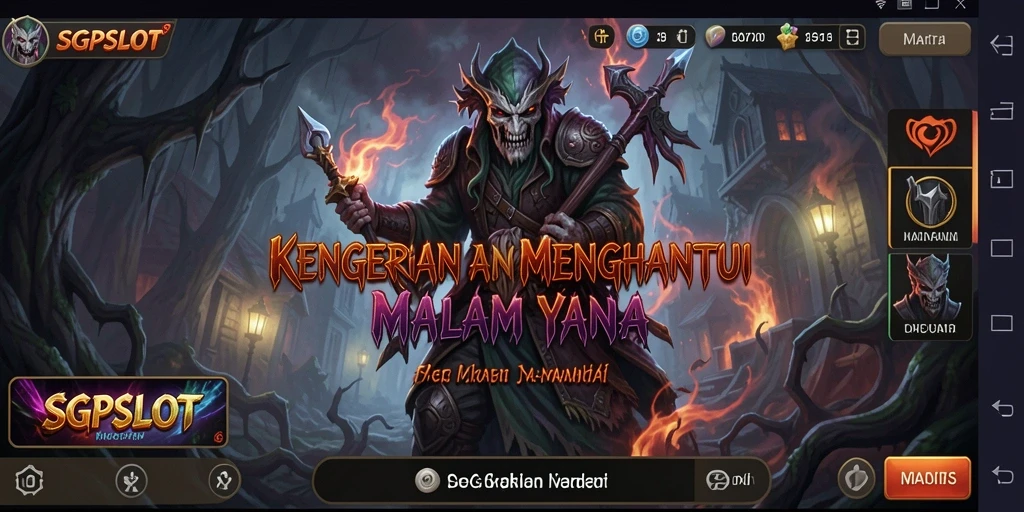 Tampilan menakutkan dari gameplay SGPSLOT yang memacu adrenalin.