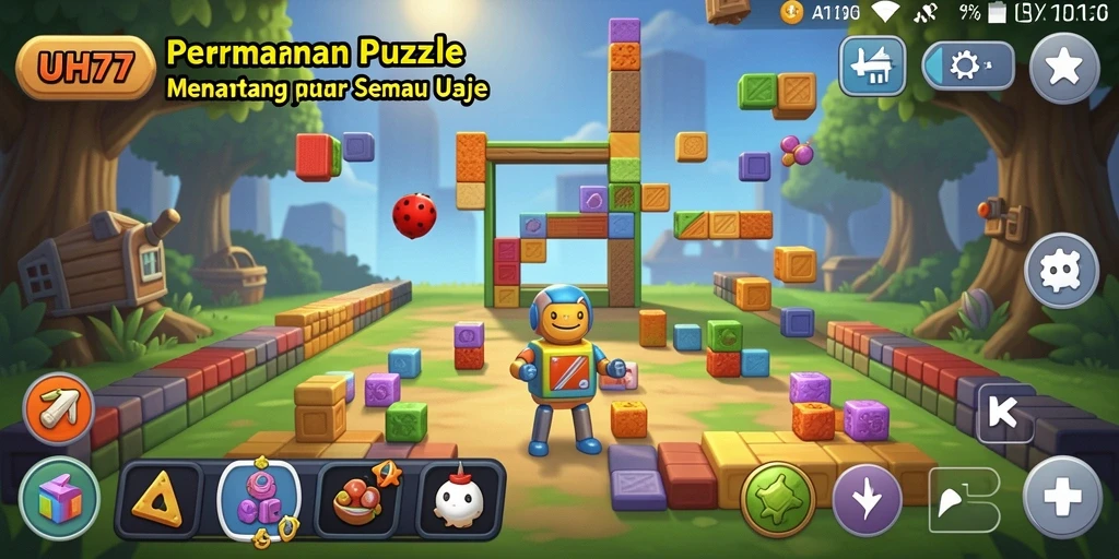 Gameplay UH77 yang menarik dan penuh tantangan di dunia puzzle.